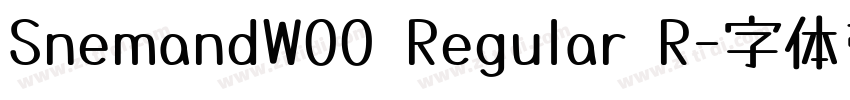 SnemandW00 Regular R字体转换